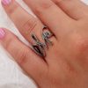 Anello Iniziale - "M". AD1901 - immagine 2