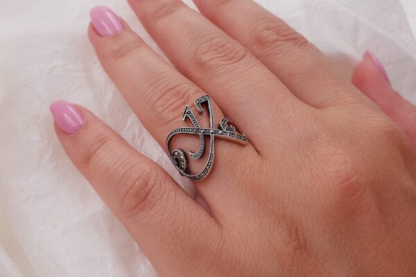 Anello Iniziale - "K". AD1927 - immagine 2