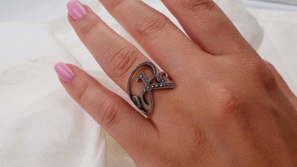 Anello Iniziale - "R". AD1930 - immagine 2