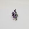 Anello con ametiste e cubic zirconia. AD0234