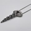 Collana Serpenti intrecciati con spinello nero e marcassiti griffate. CDA0032