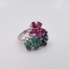 Anello Tripletta di Pietre Preziose. AH1137