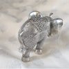 Elefante, argento massiccio (242g), marcassiti, seed pearls e smeraldi naturali.  OGR0002 - immagine 3