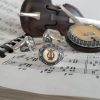 Anello "Music Lovers" dedicato a professionisti e amanti della musica, top in madreperla. AD2020 - immagine 2