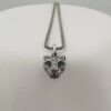 Pendente pantera con occhi di smeraldo e cubic zirconia. PD0527 - immagine 3