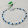 Bracciale con palline d'argento e di turchese. BA0412